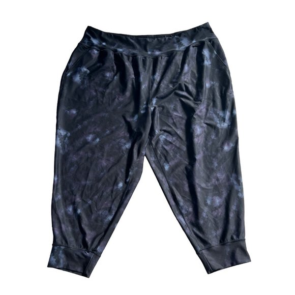 Old Navy Powersoft High Rise Jogger Pant Women 4X Tie Dye Workout Fitness Active - Picture 2 of 8